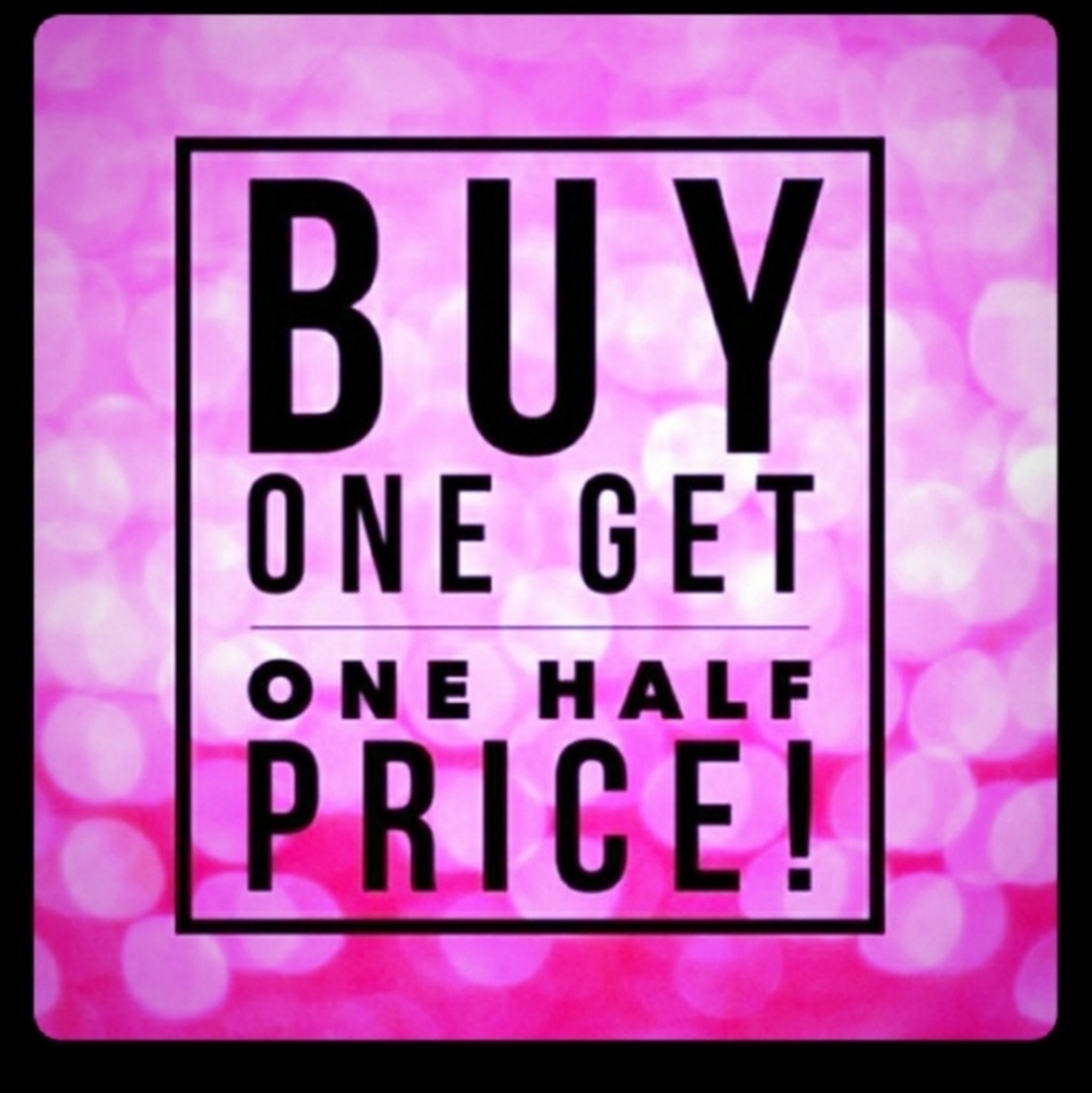 B O G O 1/2 OFF